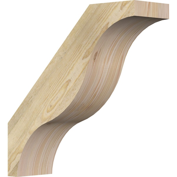 Ekena Millwork 6"W x 20"D x 20"H Funston Rough Sawn Knee Brace, Douglas Fir BRC06X20X20FST00RDF - main